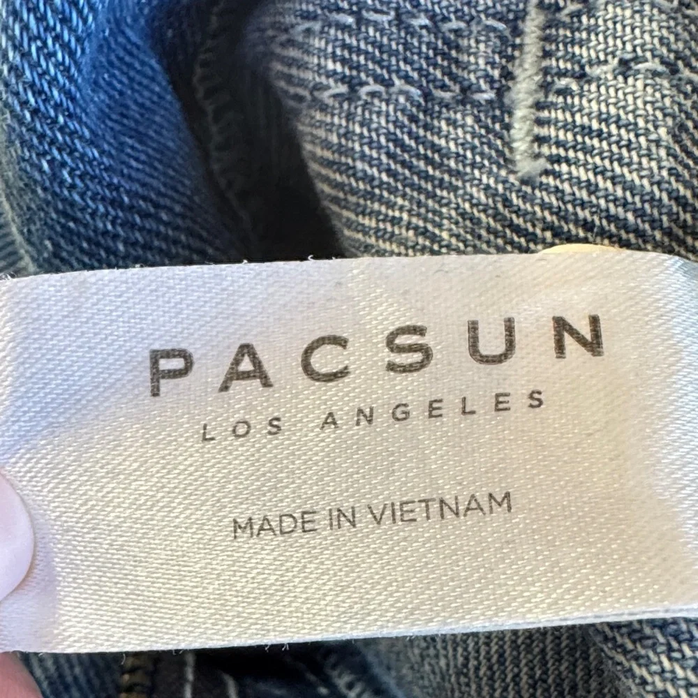 Women’s Blue Denim Cargo Jeans size 24 like new - Picture 4 of 5